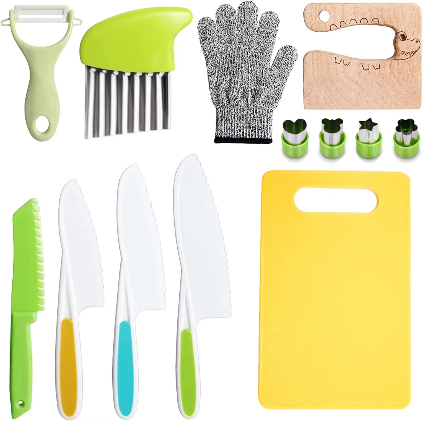 Real Cooking Toddler Children Cooking Set Early Learning Kitchen Tools Safety Knives without Hands Fruit Supplementary Food Set