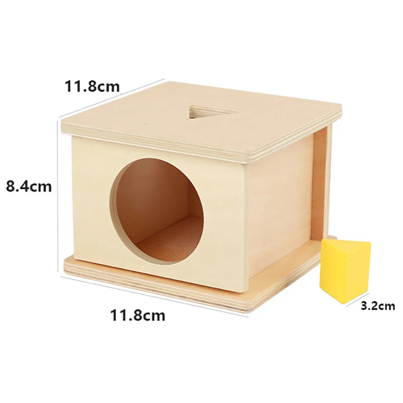 1-3 Years Wooden Montessori Baby Toys Object Permanence Coin Box Ball Drop Sensory Fine Motor Skills Trainin Early Education Toy