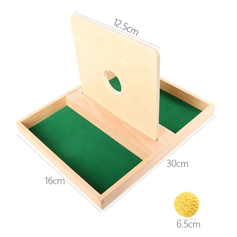 1-3 Years Wooden Montessori Baby Toys Object Permanence Coin Box Ball Drop Sensory Fine Motor Skills Trainin Early Education Toy