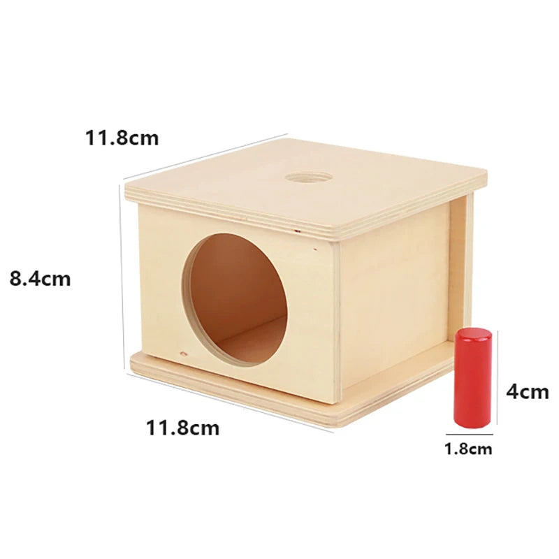 1-3 Years Wooden Montessori Baby Toys Object Permanence Coin Box Ball Drop Sensory Fine Motor Skills Trainin Early Education Toy