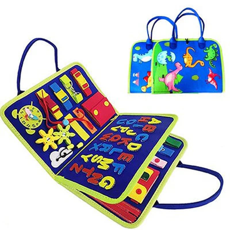 New Busy Book Children'S Busy Board Dressing and Buttoning Learning Baby Early Education Preschool Sensory Learning Toy