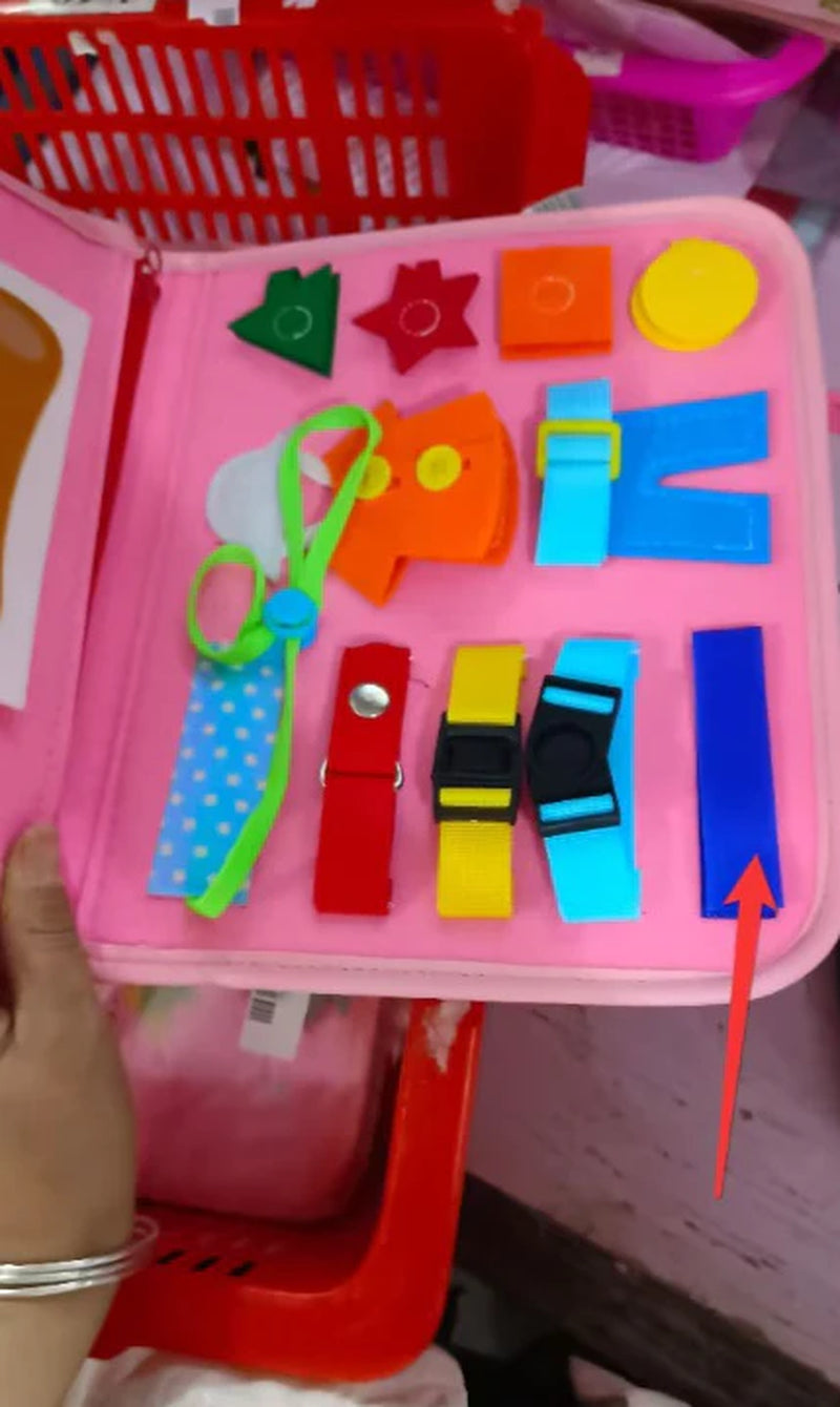 New Busy Book Children'S Busy Board Dressing and Buttoning Learning Baby Early Education Preschool Sensory Learning Toy