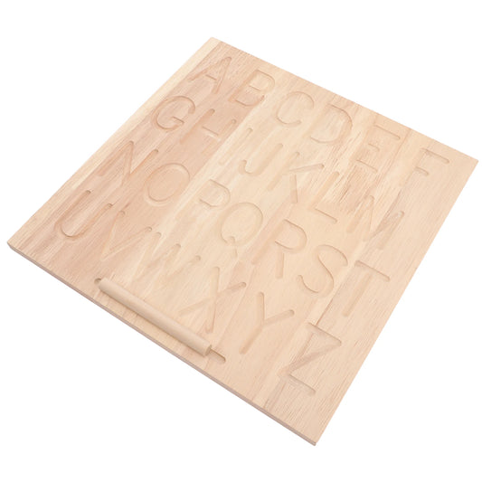 Wooden Calligraphy Board Double Sided Alphabet Tracing Letters Practicing Toy Kids Educational Playthings Math Learning