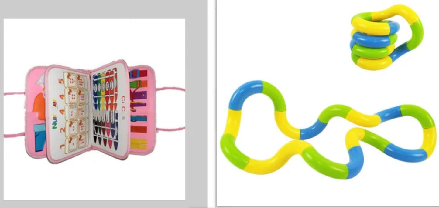 New Busy Book Children'S Busy Board Dressing and Buttoning Learning Baby Early Education Preschool Sensory Learning Toy