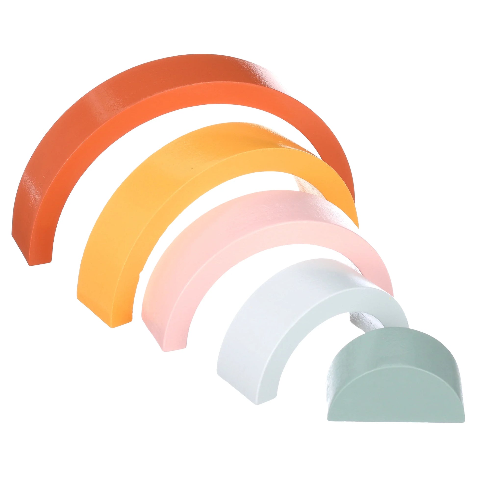 Wooden Rainbow Stacking Toy - Montessori Rainbow Nesting Puzzle - Building Block